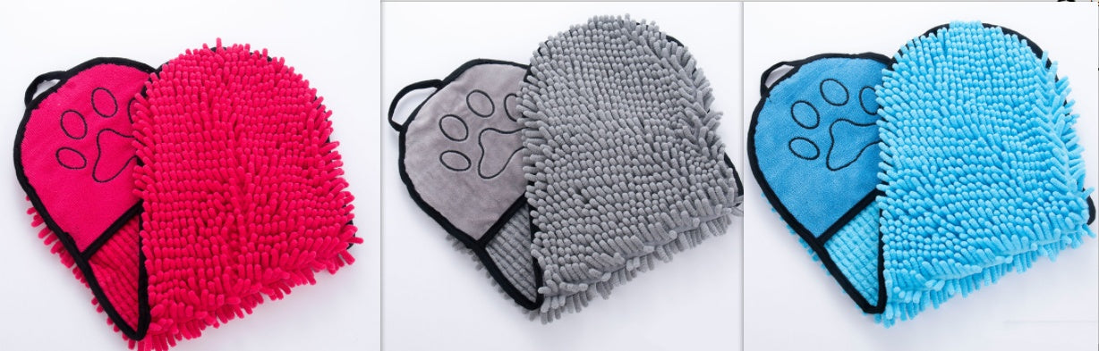 Serviette et Peignoir de Bain pour Chiens et Chats — Microfibre Ultra Absorbante