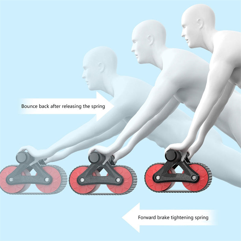 Exerceur abdominal à double roue pour femmes & hommes