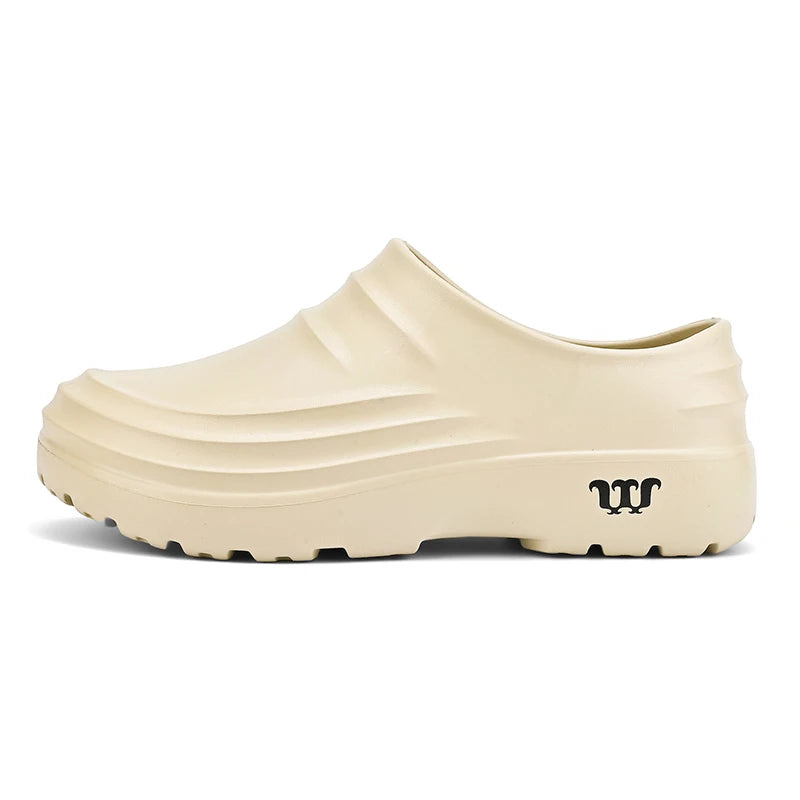 New men's chef shoes waterproof sandals men's work shoes anti slip classic garden shoes beach slippers