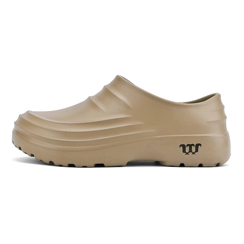 New men's chef shoes waterproof sandals men's work shoes anti slip classic garden shoes beach slippers