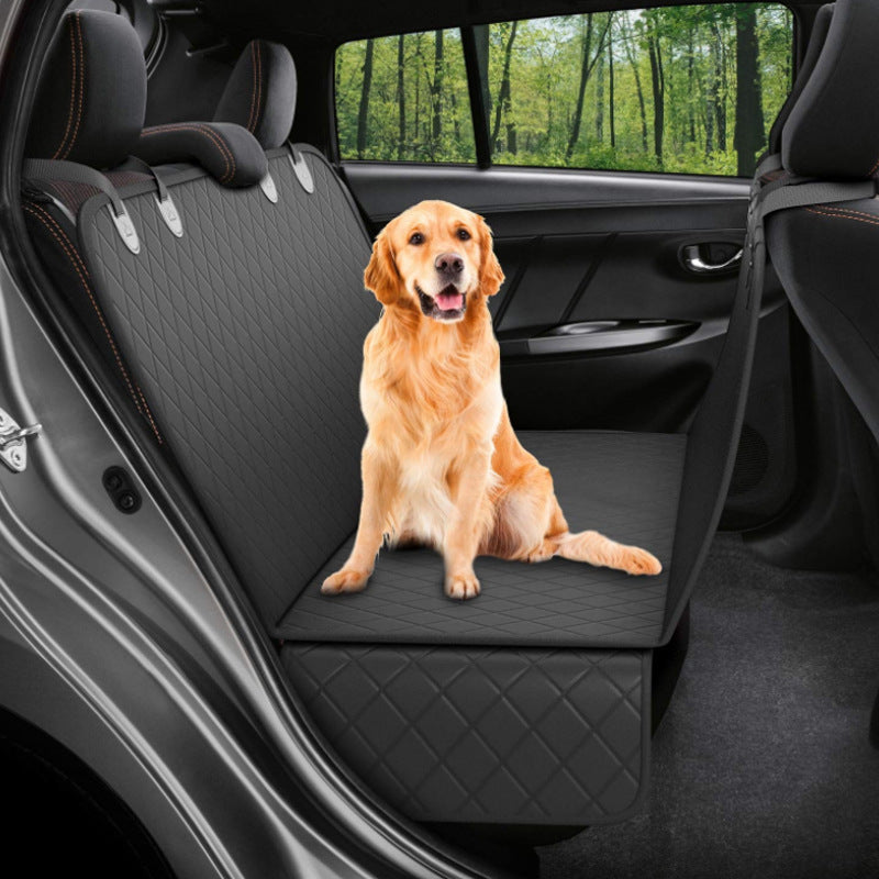 Housse de Siège Auto pour Chien avec Filet de Vue — Hamac de Transport Sécurisé