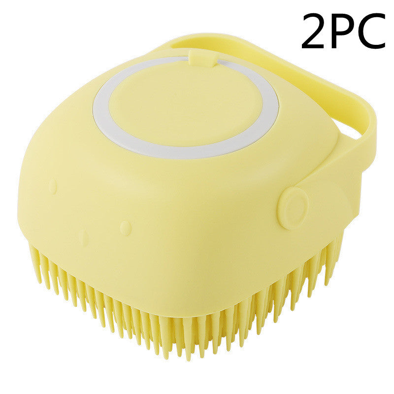 Gants de Massage et Brosse de Bain en Silicone pour Chiens et Chats