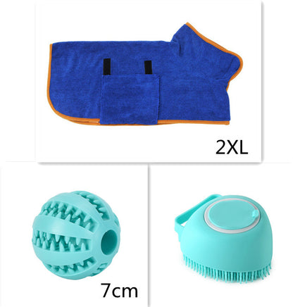 Gants de Massage et Brosse de Bain en Silicone pour Chiens et Chats