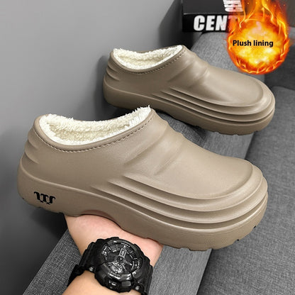 Chaussures en coton pour l'automne et l'hiver, doublées en polaire, chaudes