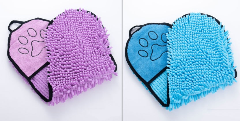Serviette et Peignoir de Bain pour Chiens et Chats — Microfibre Ultra Absorbante