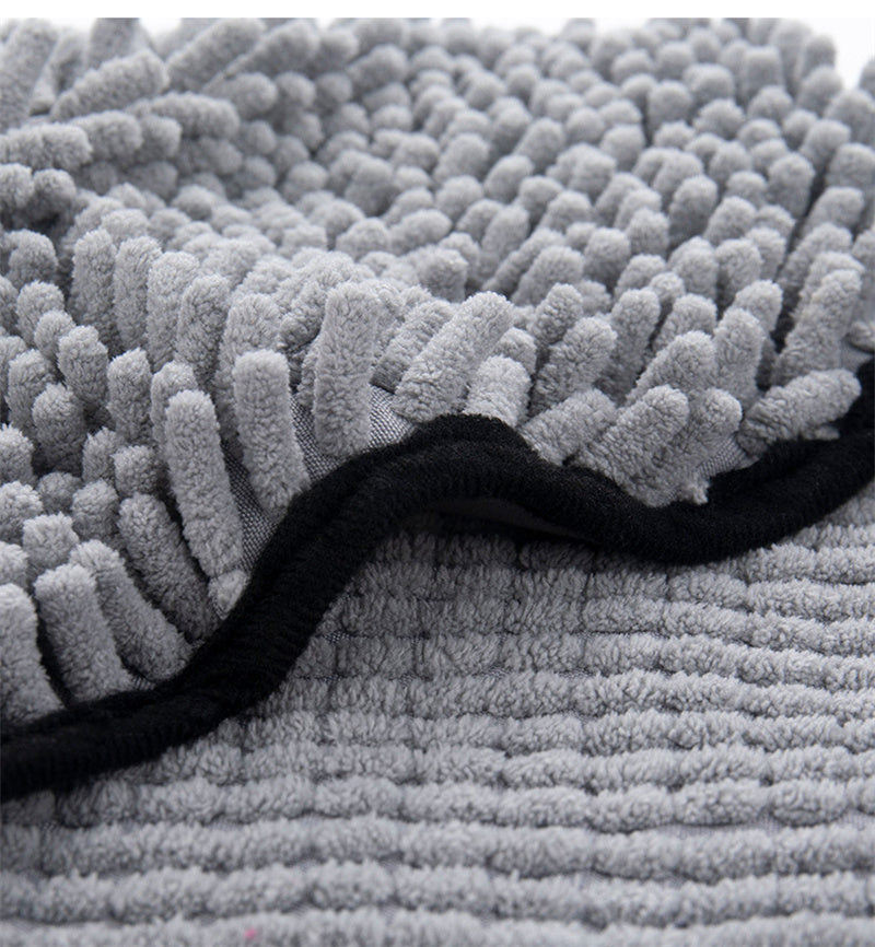 Serviette et Peignoir de Bain pour Chiens et Chats — Microfibre Ultra Absorbante