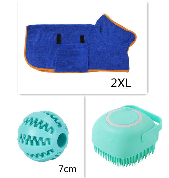 Gants de Massage et Brosse de Bain en Silicone pour Chiens et Chats